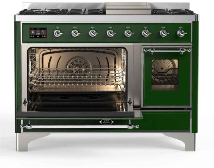 Ilve UM12FDNS3EGCLP Liquid Propane In Emerald Green W/ Chrome Trim