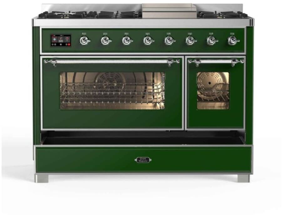Ilve UM12FDNS3EGCLP Liquid Propane In Emerald Green W/ Chrome Trim