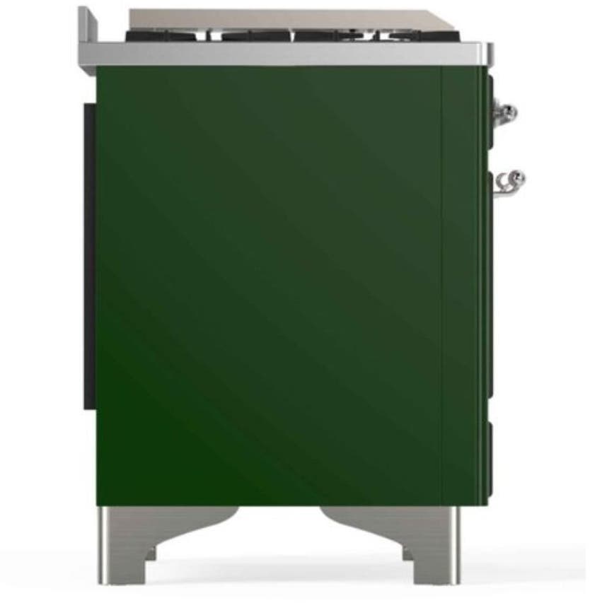 Ilve UM12FDNS3EGCLP Liquid Propane In Emerald Green W/ Chrome Trim