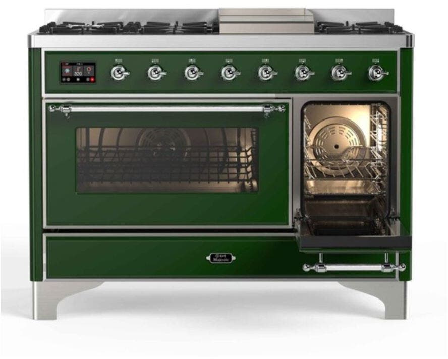 Ilve UM12FDNS3EGC Natural Gas In Emerald Green W/ Chrome Trim