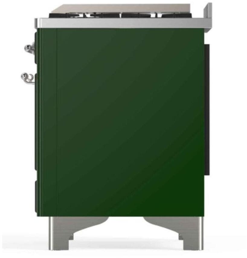 Ilve UM12FDNS3EGC Natural Gas In Emerald Green W/ Chrome Trim