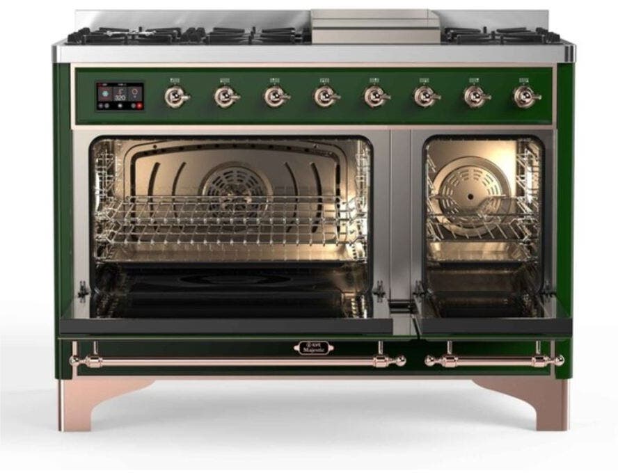 Ilve UM12FDNS3EGPLP Liquid Propane In Emerald Green W/ Copper Trim