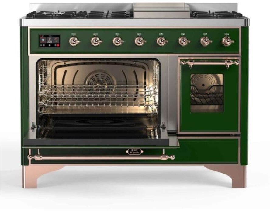 Ilve UM12FDNS3EGPLP Liquid Propane In Emerald Green W/ Copper Trim