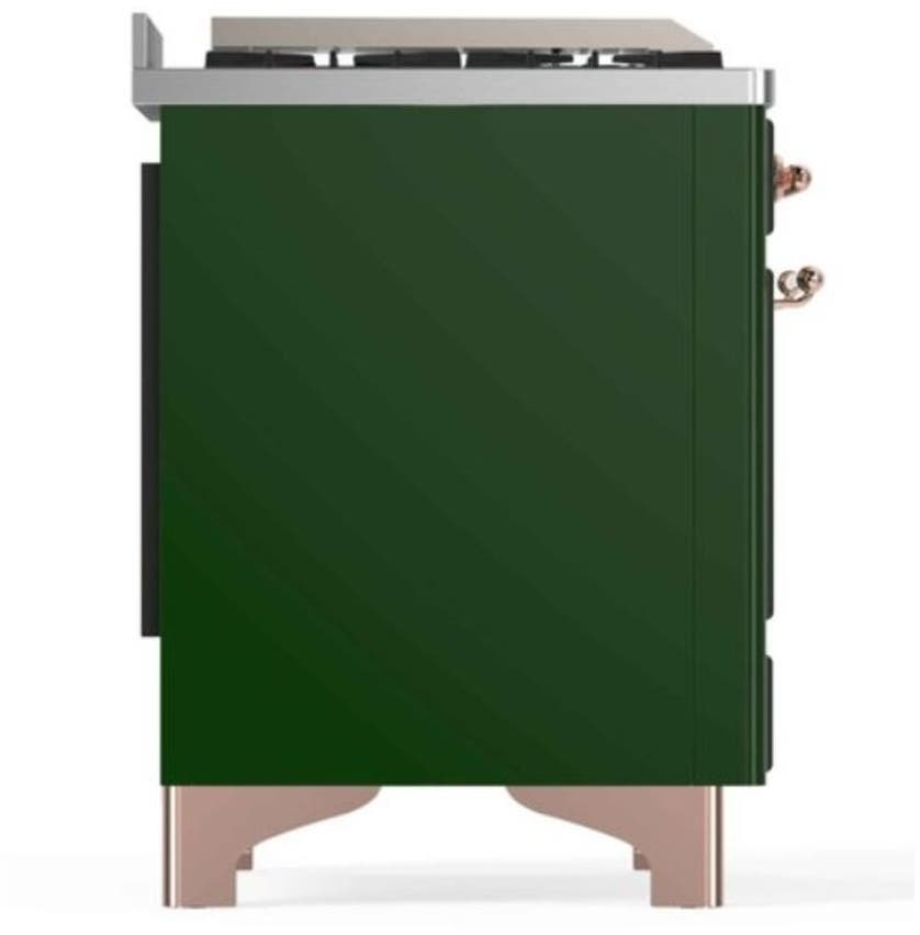 Ilve UM12FDNS3EGPLP Liquid Propane In Emerald Green W/ Copper Trim