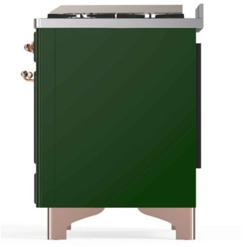 Ilve UM12FDNS3EGPLP Liquid Propane In Emerald Green W/ Copper Trim