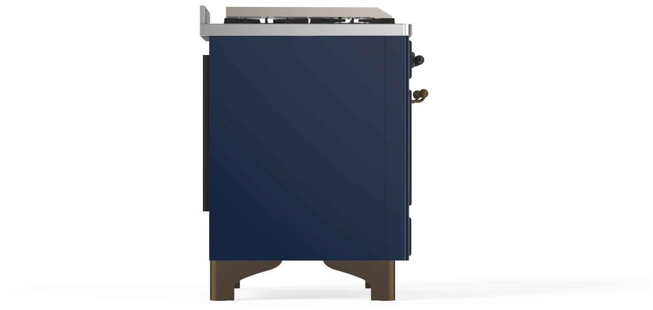 Ilve UM12FDNS3MBBLP Liquid Propane In Midnight Blue W/ Bronze Trim