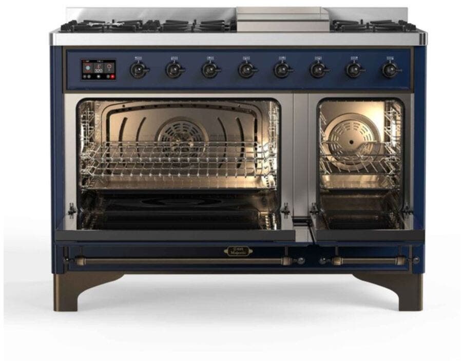 Ilve UM12FDNS3MBB Natural Gas In Midnight Blue W/ Bronze Trim