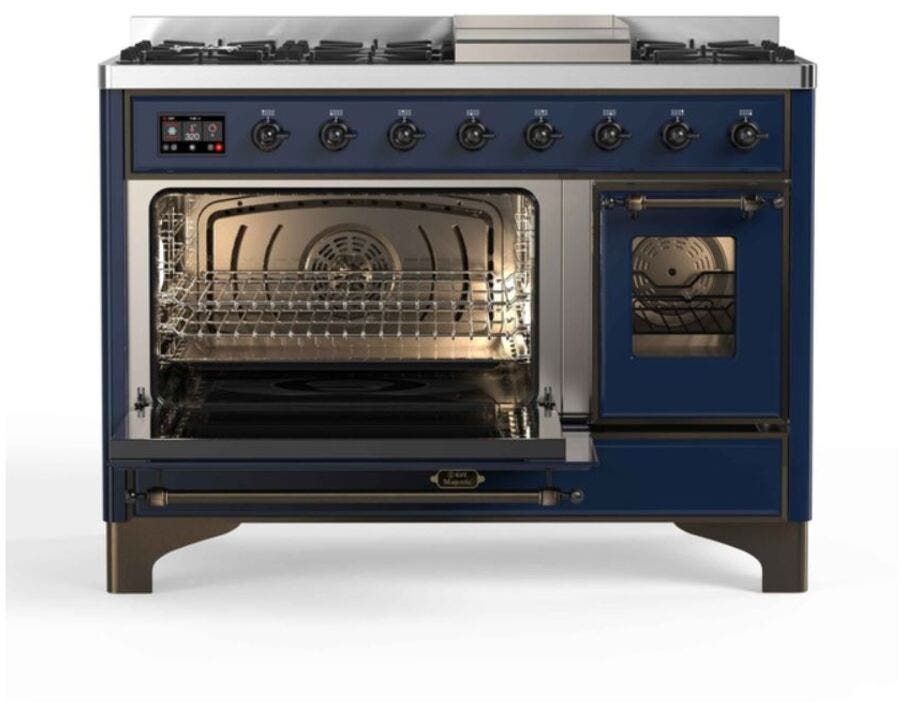 Ilve UM12FDNS3MBB Natural Gas In Midnight Blue W/ Bronze Trim
