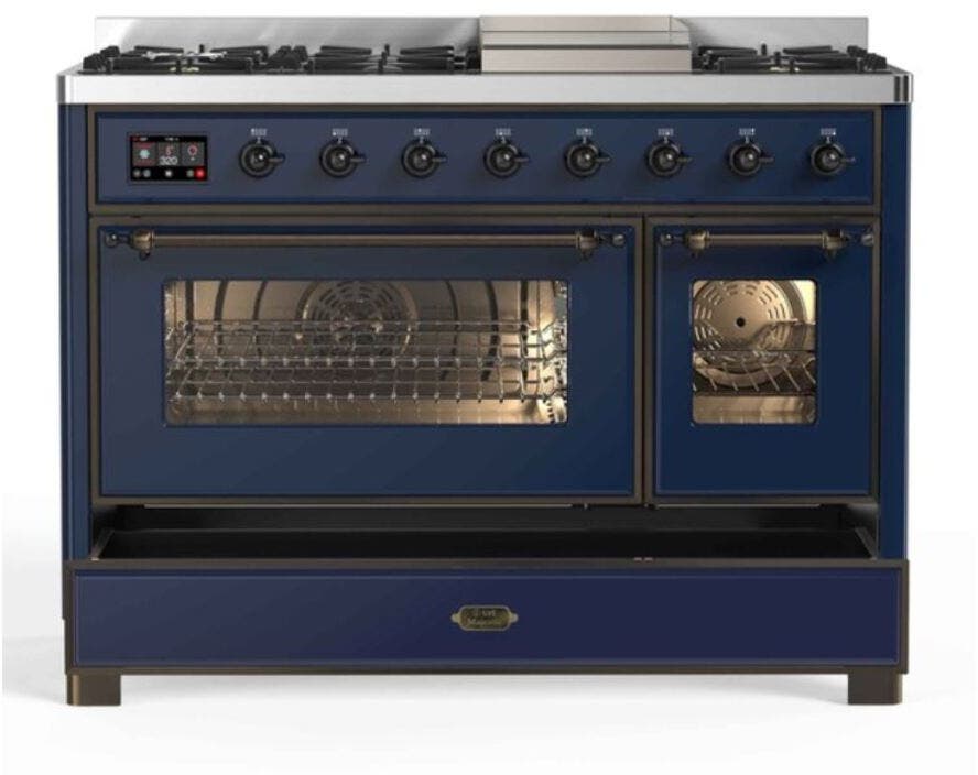 Ilve UM12FDNS3MBB Natural Gas In Midnight Blue W/ Bronze Trim