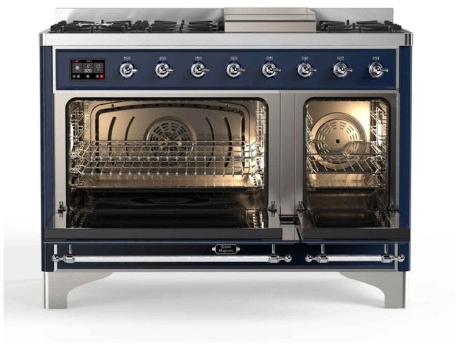Ilve UM12FDNS3MBCLP Liquid Propane In Midnight Blue W/ Chrome Trim