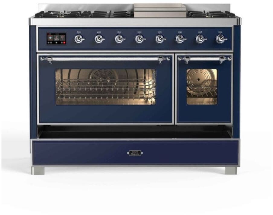 Ilve UM12FDNS3MBCLP Liquid Propane In Midnight Blue W/ Chrome Trim
