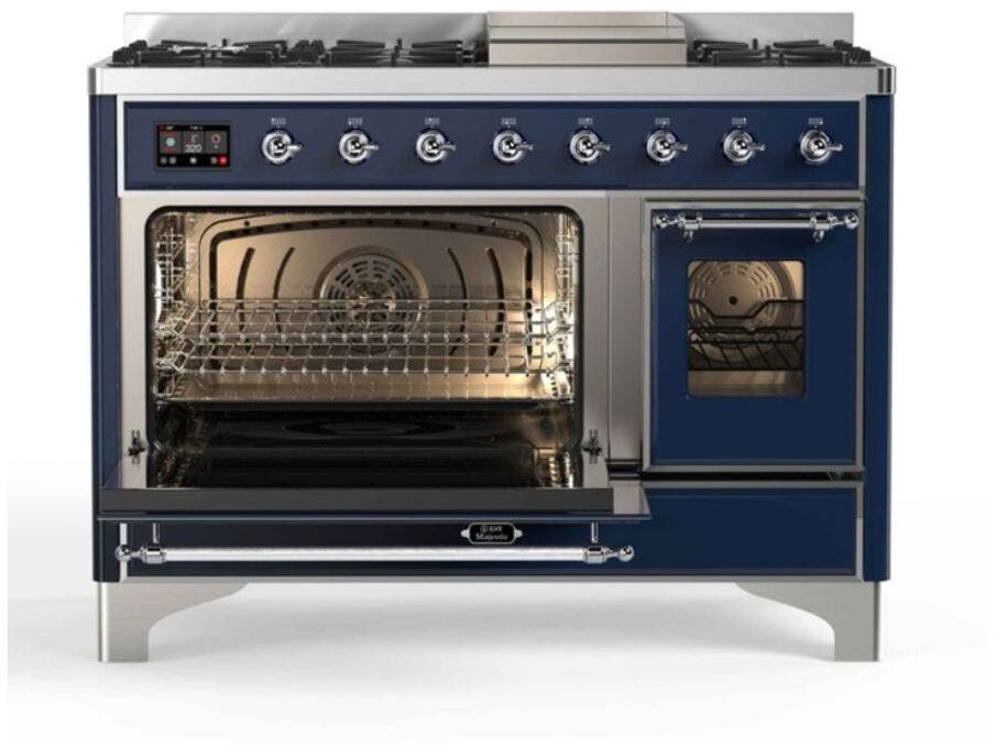 Ilve UM12FDNS3MBC Natural Gas In Midnight Blue W/ Chrome Trim
