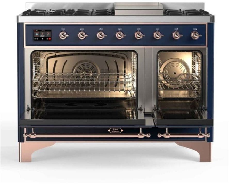Ilve UM12FDNS3MBPLP Liquid Propane In Midnight Blue W/ Copper Trim