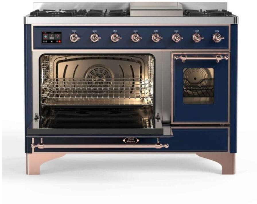 Ilve UM12FDNS3MBPLP Liquid Propane In Midnight Blue W/ Copper Trim