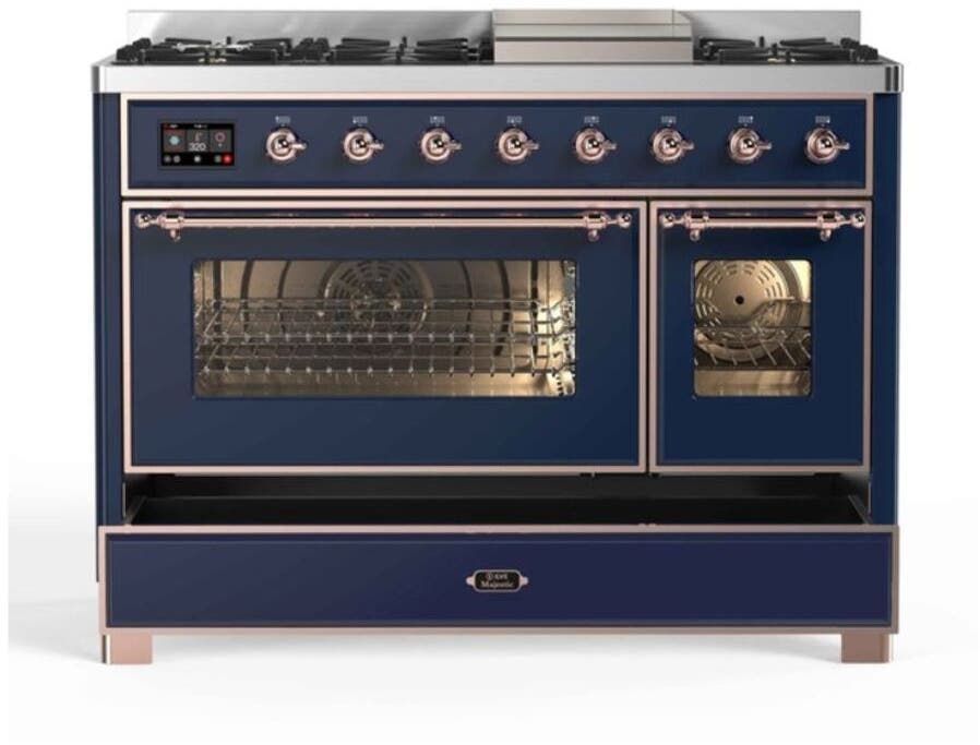 Ilve UM12FDNS3MBPLP Liquid Propane In Midnight Blue W/ Copper Trim