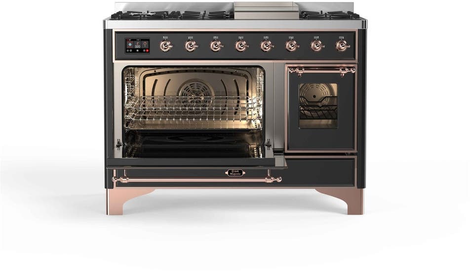 Ilve UM12FDNS3MGPLP Liquid Propane In Matte Graphite W/ Copper Trim