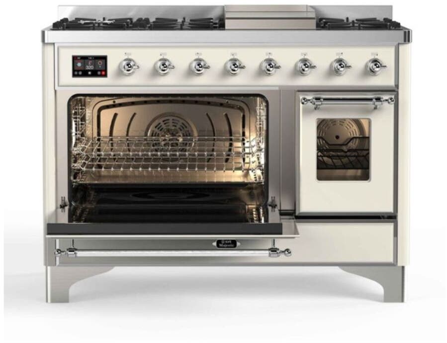 Ilve UM12FDNS3AWC Natural Gas In Antique White W/ Chrome Trim