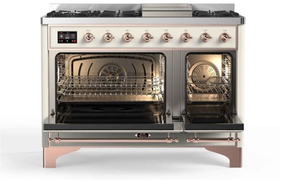 Ilve UM12FDNS3AWPLP Liquid Propane In Antique White W/ Copper Trim