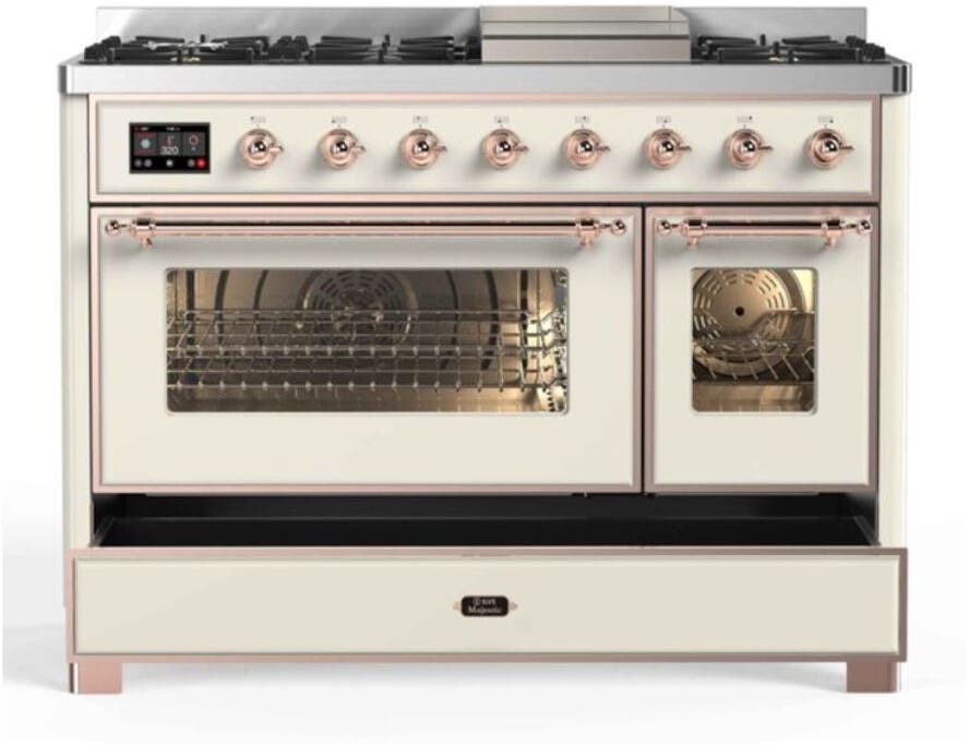 Ilve UM12FDNS3AWPLP Liquid Propane In Antique White W/ Copper Trim