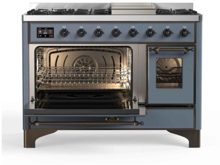 Ilve UM12FDNS3BGB Natural Gas In Blue Grey W/ Bronze Trim