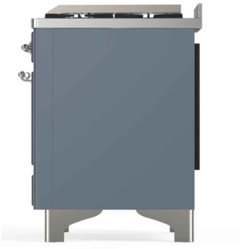 Ilve UM12FDNS3BGCLP Liquid Propane In Blue Grey W/ Chrome Trim