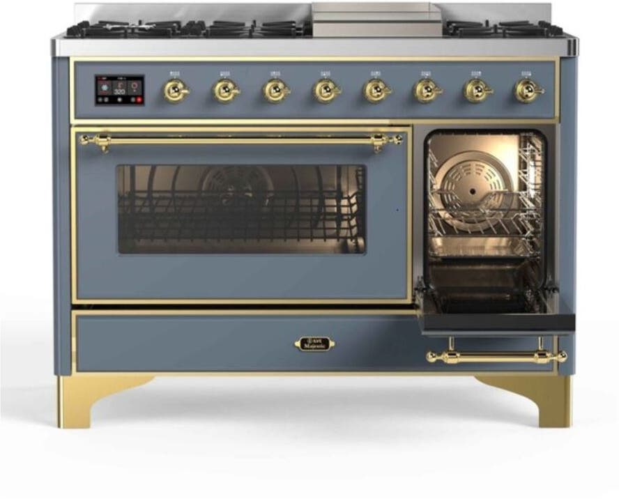 Ilve UM12FDNS3BGGLP Liquid Propane In Blue Grey W/ Brass Trim