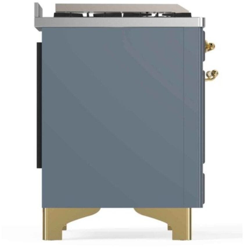 Ilve UM12FDNS3BGGLP Liquid Propane In Blue Grey W/ Brass Trim