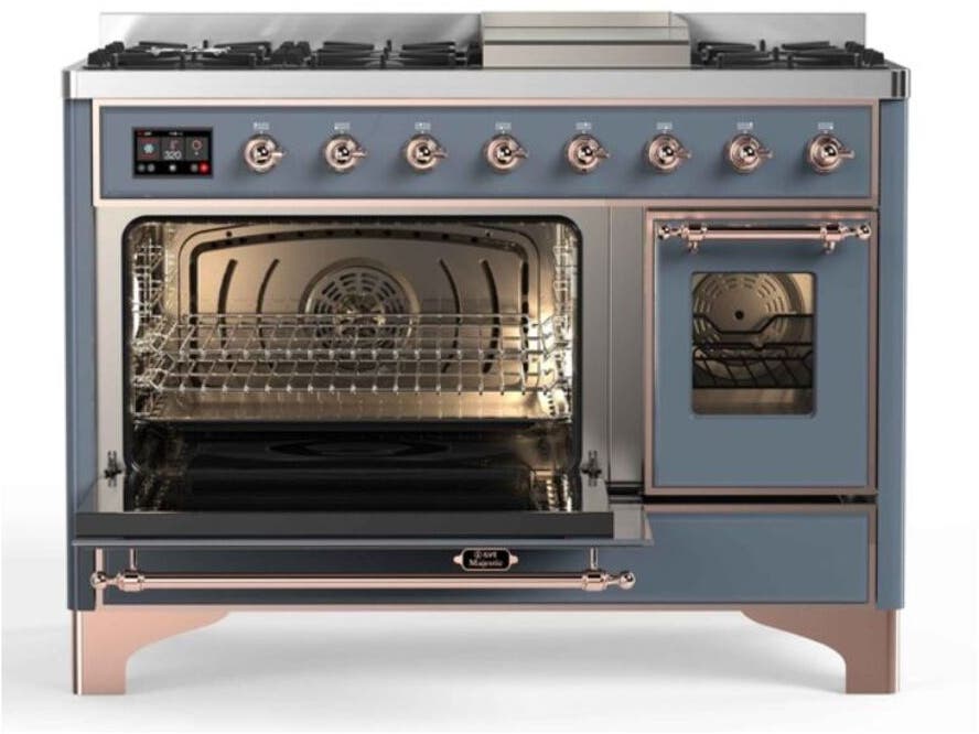 Ilve UM12FDNS3BGPLP Liquid Propane In Blue Grey W/ Copper Trim