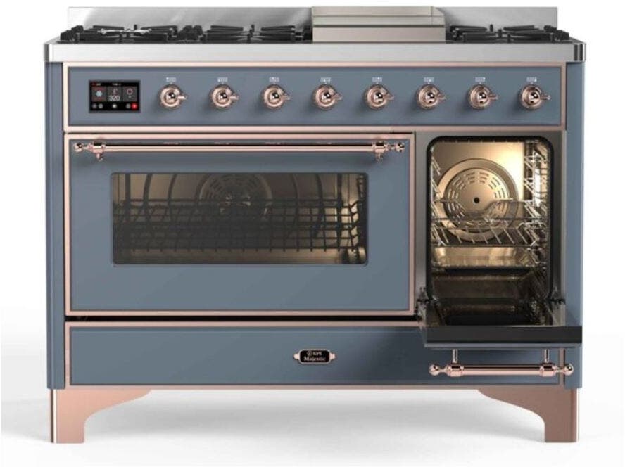 Ilve UM12FDNS3BGP Natural Gas In Blue Grey W/ Copper Trim