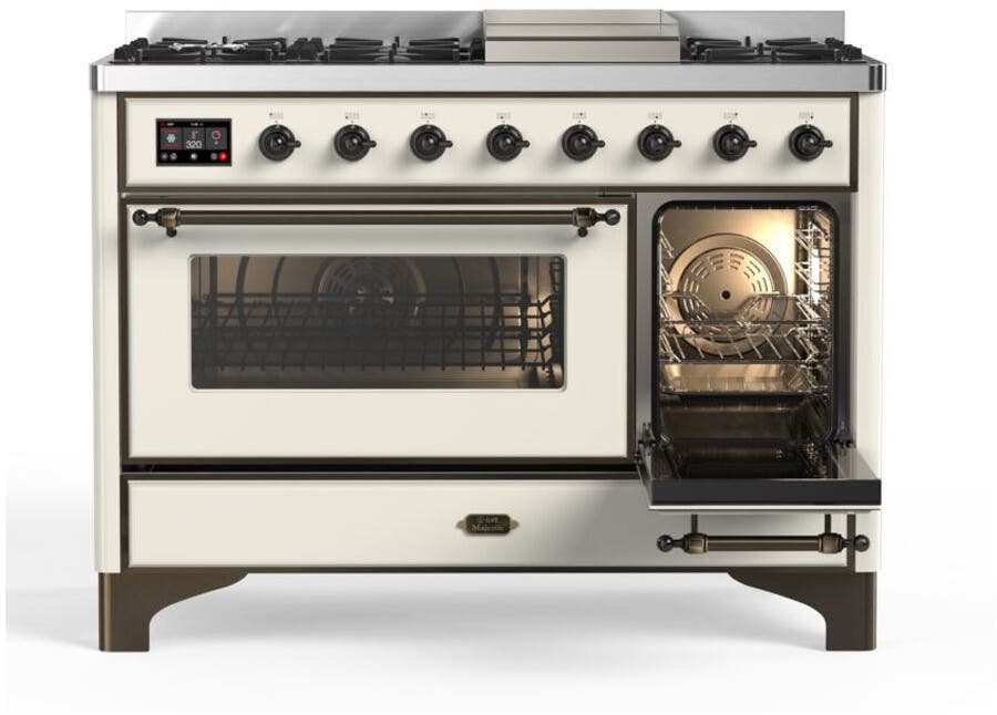 Ilve UM12FDNS3AWBLP Liquid Propane In Antique White W/ Bronze Trim