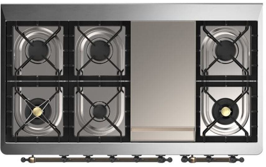 Ilve UM12FDNS3AWBLP Liquid Propane In Antique White W/ Bronze Trim
