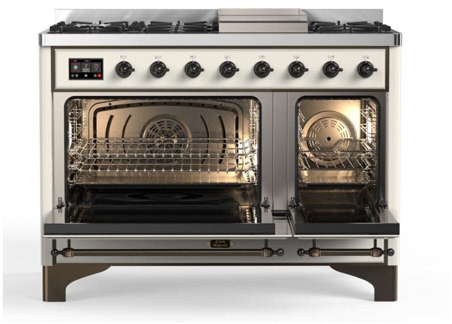 Ilve UM12FDNS3AWB Natural Gas In Antique White W/ Bronze Trim