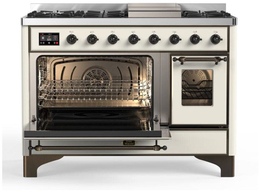 Ilve UM12FDNS3AWB Natural Gas In Antique White W/ Bronze Trim