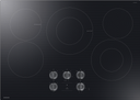 30 Inch Electric Cooktop With 5 Zones And Illuminated Knobs, Energy Star Rated