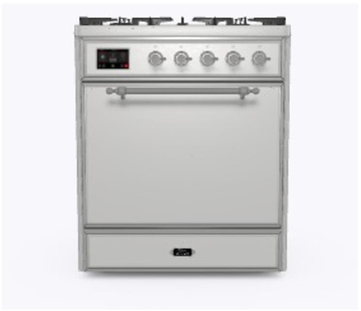 Ilve UM30DQNE3SSCLP Liquid Propane In Stainless Steel W/ Chrome Trim