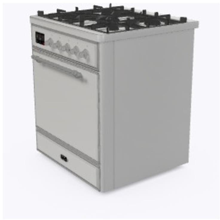 Ilve UM30DQNE3SSCLP Liquid Propane In Stainless Steel W/ Chrome Trim