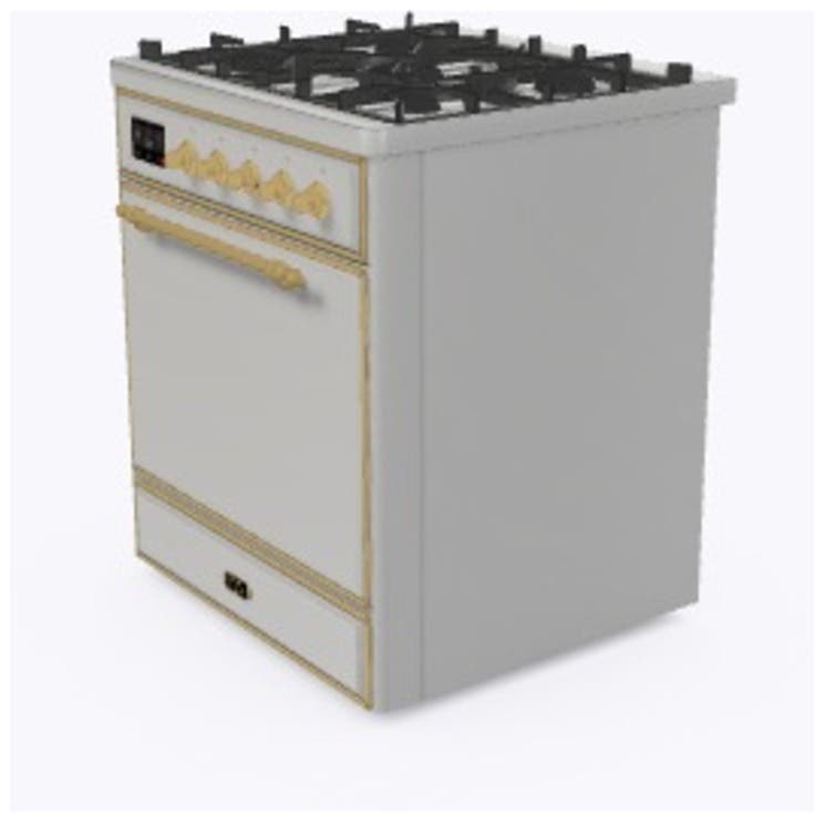 Ilve UM30DQNE3SSGLP Liquid Propane In Stainless Steel W/ Brass Trim