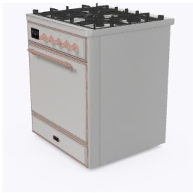 Ilve UM30DQNE3SSPLP Liquid Propane In Stainless Steel W/ Copper Trim