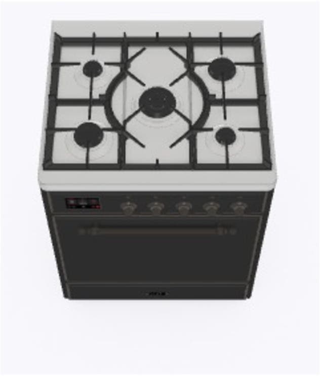 Ilve UM30DQNE3MGB Natural Gas In Matte Graphite W/ Bronze Trim