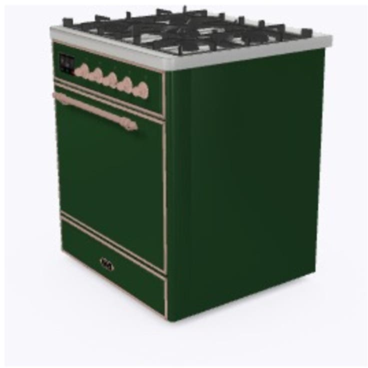 Ilve UM30DQNE3EGPLP Liquid Propane In Emerald Green W/ Copper Trim