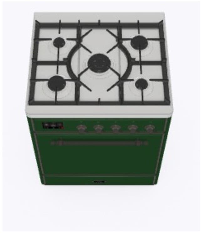Ilve UM30DQNE3EGB Natural Gas In Emerald Green W/ Bronze Trim