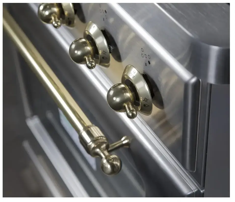 Ilve UM30DNE3SSG Natural Gas In Stainless Steel W/ Brass Trim