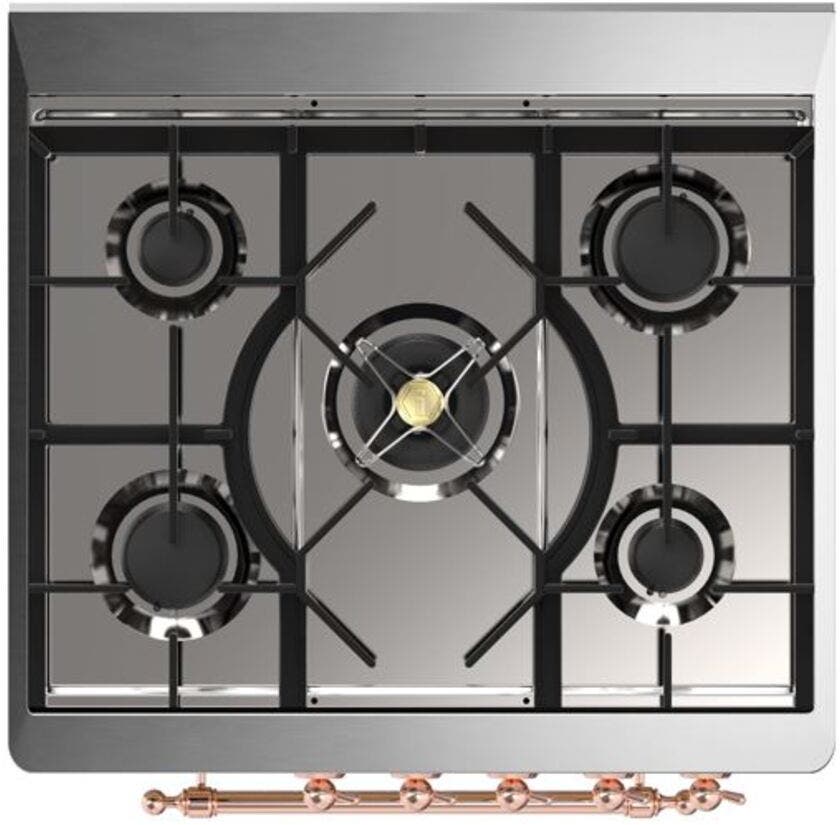 Ilve UM30DNE3SSPLP Liquid Propane In Stainless Steel W/ Copper Trim