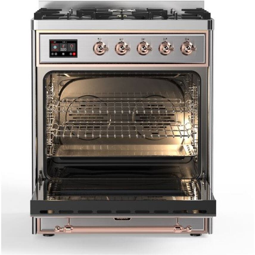 Ilve UM30DNE3SSP Natural Gas In Stainless Steel W/ Copper Trim
