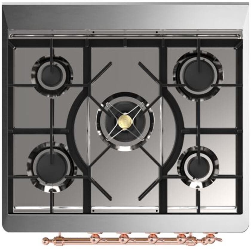 Ilve UM30DNE3WHP Natural Gas In White W/ Copper Trim
