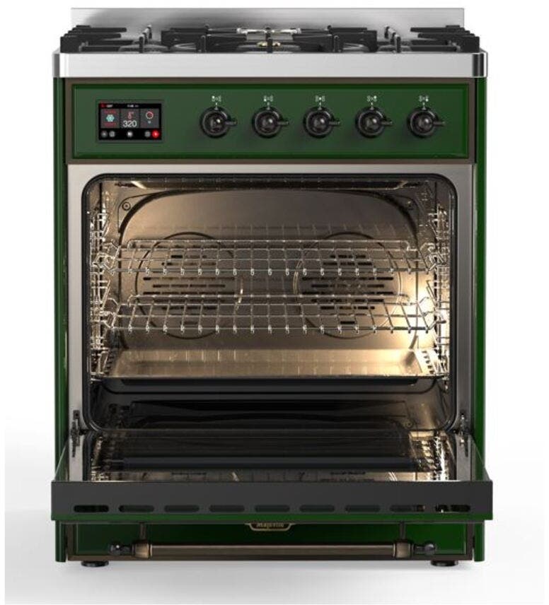 Ilve UM30DNE3EGB Natural Gas In Emerald Green W/ Bronze Trim