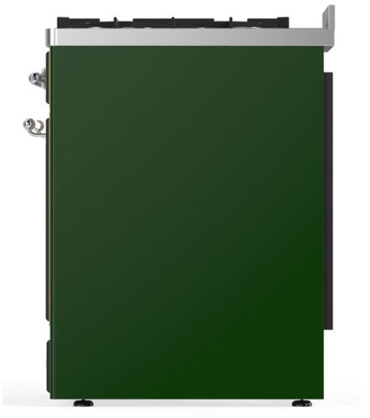 Ilve UM30DNE3EGC Natural Gas In Emerald Green W/ Chrome Trim