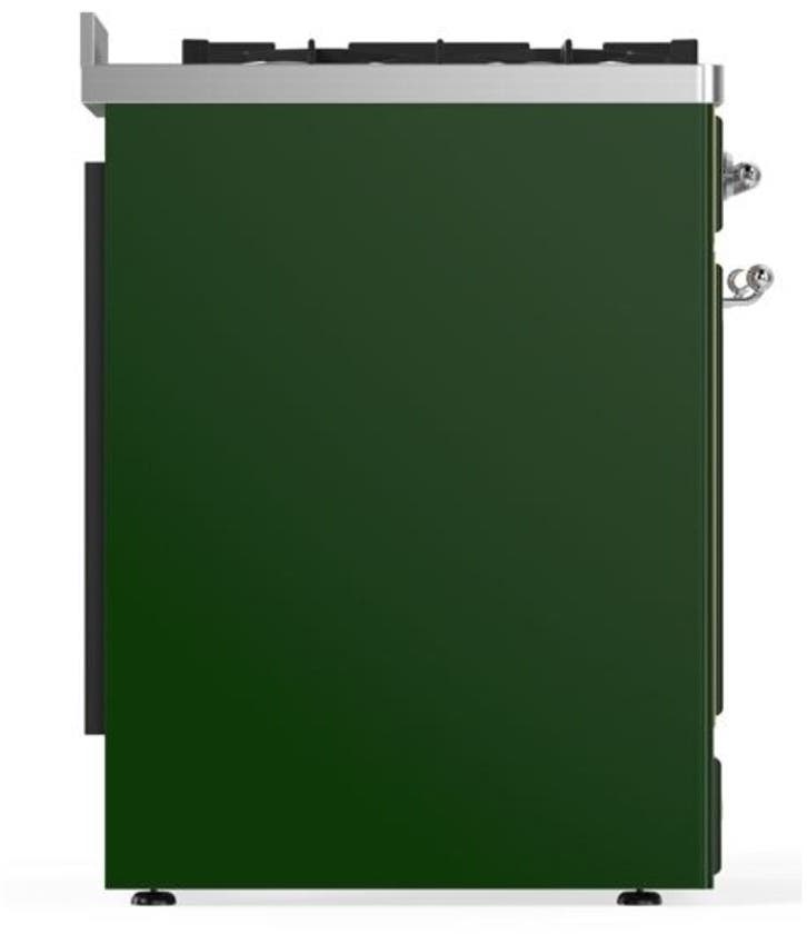 Ilve UM30DNE3EGC Natural Gas In Emerald Green W/ Chrome Trim
