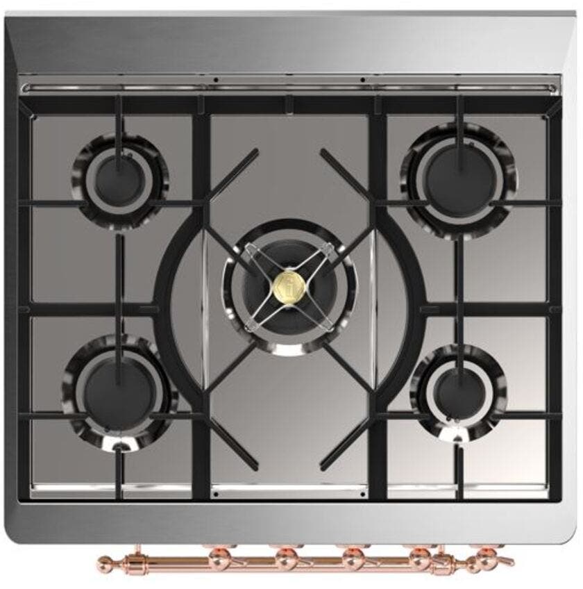 Ilve UM30DNE3EGPLP Liquid Propane In Emerald Green W/ Copper Trim