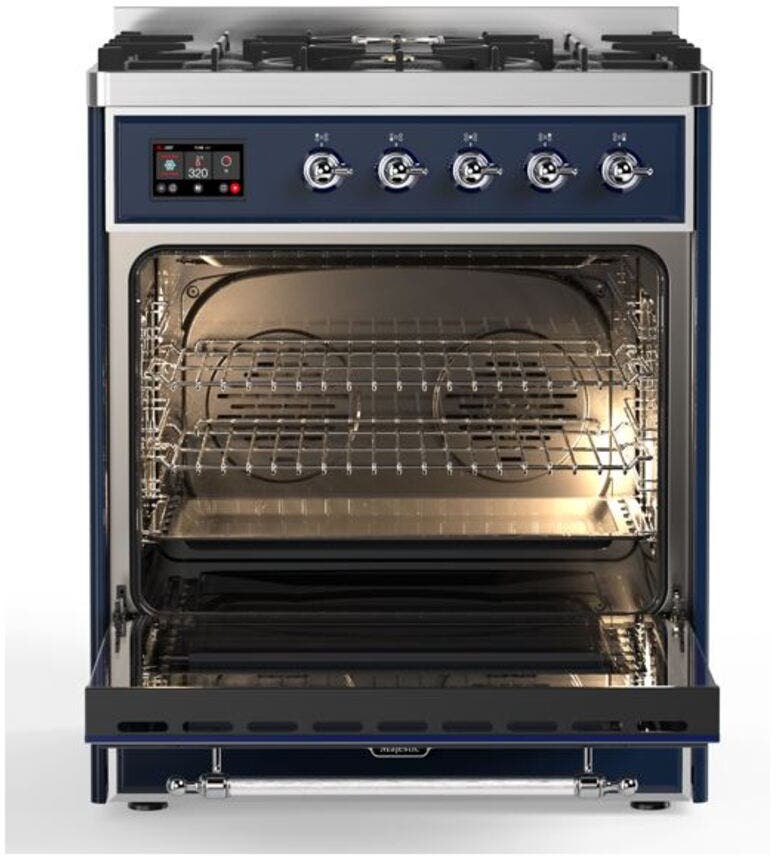 Ilve UM30DNE3MBCLP Liquid Propane In Midnight Blue W/ Chrome Trim